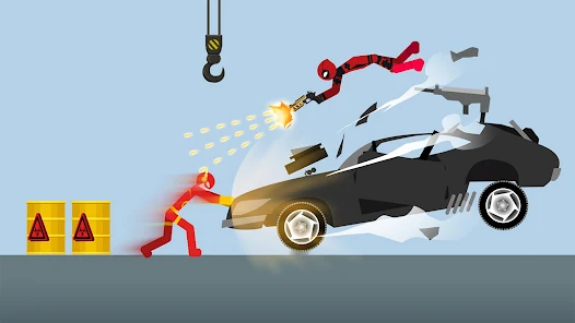 Screenshot 7 for Stickman Break Ragdoll Bone1.0.12 MOD APK Unlimited Coin