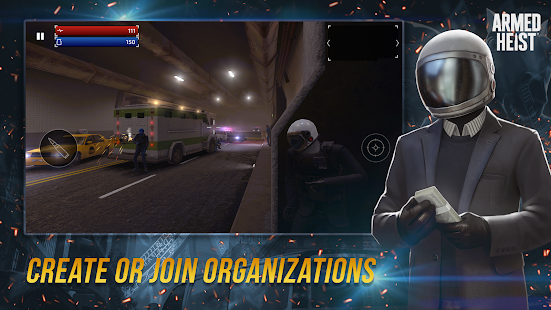 Screenshot 3 for Armed Heist TPS 3D Sniper shooting gun games 1.1.36 MOD + DATA  (Immortality)