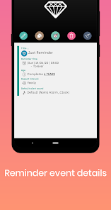 Screenshot 2 for Just Reminder with Alarm 2.7.4 MOD APK Premium Unlocked