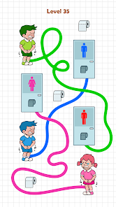 Screenshot 2 for Toilet Rush Race Pee Master Mod APK 2.5.2.1 Unlimited Money