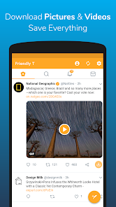 Screenshot 2 for Friendly For Twitter 3.6.7 MOD APK Premium Unlocked, Extra