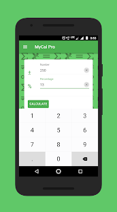Screenshot 2 for MyCal Pro Percentage & General Calculator 1.4.0