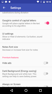 Screenshot 3 for Voice Notebook continuous speech to text Premium 1.8.0