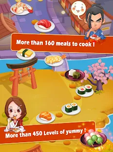 Screenshot 5 for Sushi Master Cooking story 3.8.0 МOD (Unlimited coins + money + energy)