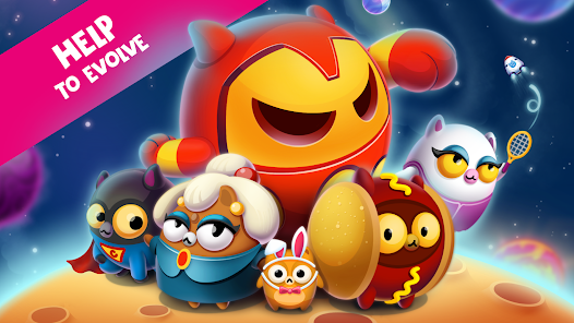 Screenshot 2 for Space Cat Evolution Kitty collecting in galaxy 2.4.9 MOD APK