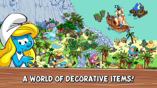 Screenshot 3 for Smurfs’ Village 1.74.0 MOD APK + Data