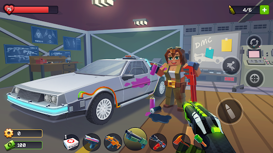 Screenshot 1 for Pixel Combat Zombies Strike v 3.9.6 b101 Mod (a lot of money)