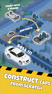 Screenshot 1 for Idle Car Factory Car Builder Tycoon Games 202112.11.1Mod free shopping