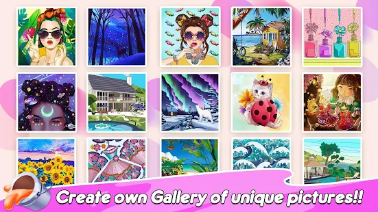 Screenshot 5 for Home Paint Color by Number & My Dream Home Design 1.0.6 MOD (Unlimited Money)