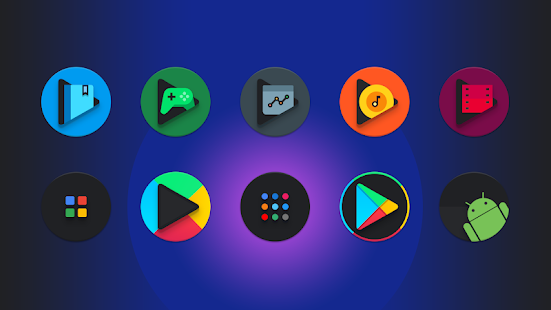 Screenshot 7 for Baked Dark Android Pie Icon Pack 2.8 Patched