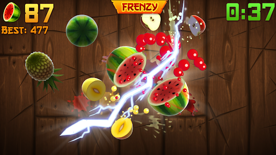 Screenshot 1 for Fruit Ninja 3.65.1 MOD APK Unlimited Money