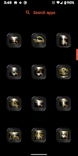 Screenshot 1 for Black Mamba icon pack 1.2 Patched