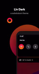 Screenshot 1 for Liv Dark Substratum Theme 1.4.8 Patched