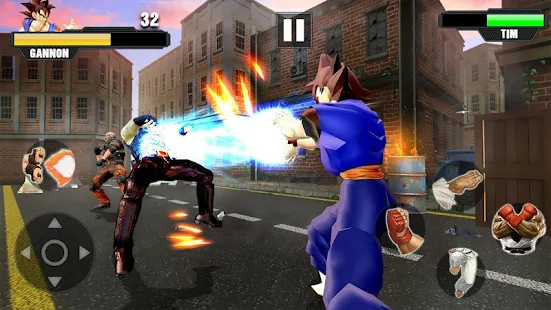Screenshot 2 for Super Goku Fighting Legend Street Revenge Fight 1.8 MOD APK
