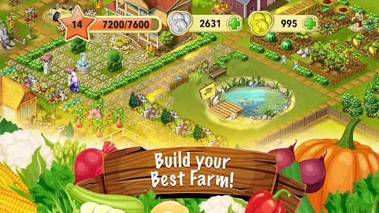 Screenshot 6 for Janes Farm farming game grow fruit & plants 8.7.1 MOD (Unlimited Money)