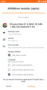 Screenshot 3 for APKMirror Installer Official 1.2.2 Ad Free