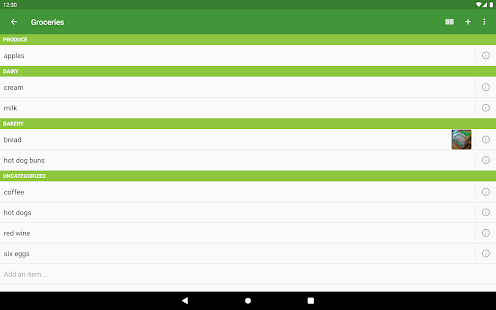 Screenshot 6 for Our Groceries Shopping List Premium 4.0.2