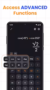Screenshot 2 for Basic Calculator 2.0.22 MOD APK Premium Unlocked