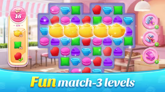 Screenshot 3 for Bakery Shop Makeover Mod APK 6.0.0 Remove ads Unlimited money