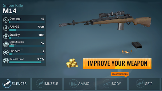 Screenshot 5 for Sniper Master City Hunter 1.7.0 MOD APK Unlimited Money