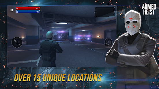 Screenshot 5 for Armed Heist TPS 3D Sniper shooting gun games 1.1.36 MOD + DATA  (Immortality)