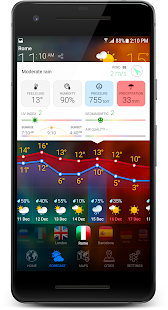 Screenshot 4 for 3D EARTH PRO local weather forecast & rain radar 1.1.14 Paid
