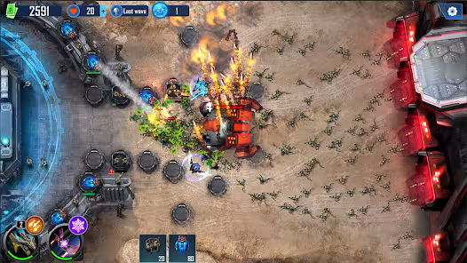 Screenshot 2 for Defense Legend 5 Survivor TD 1.0.67 MOD APK Unlimited Gem