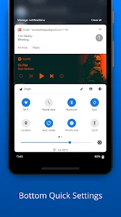Screenshot 1 for Bottom Quick Settings Notification Customization Premium 6.1 Mod