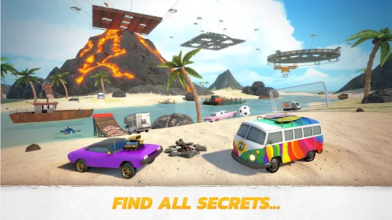 Screenshot 7 for Crash Drive 3 Multiplayer Car Stunting Sandbox! v68 MOD APK Free Shopping