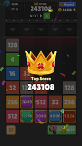 Screenshot 3 for Drop The Number 2.2.2 MOD APK Unlimited Coin, Booster