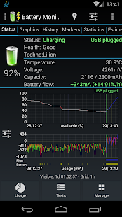 Screenshot 2 for 3C Battery Monitor Widget Pro 4.0d Mod