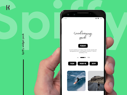 Screenshot 2 for Spiffy kwgt 9.3 Paid