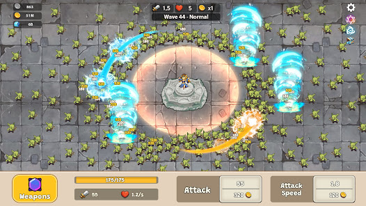Screenshot 3 for Empire Survivor Idle Defense Mod APK 1.0.309 Unlimited money Mod Menu