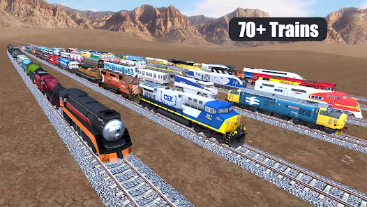 Screenshot 1 for Train Sim Mod APK 4.7.8 Remove ads Mod speed
