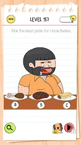 Screenshot 1 for Brain Test 4 Tricky Friends 1.6.1 MOD APK Unlimited Money