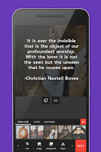 Screenshot 2 for Quote Creator 1.0 Ad Free