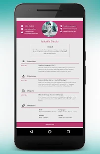 Screenshot 7 for CV Maker Resume Builder PDF Template Format Editor Pro 9.1.17