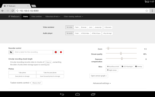 Screenshot 4 for IP Webcam Pro 1.14.31.737