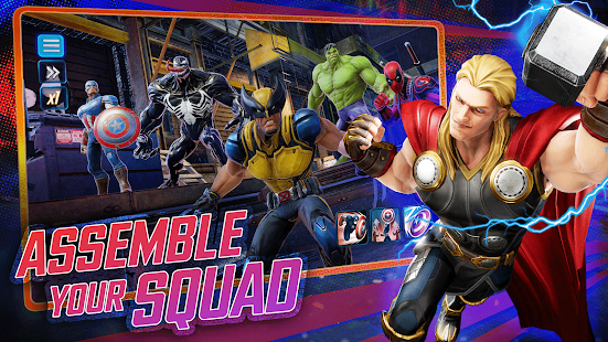 Screenshot 1 for MARVEL Strike Force Squad RPG 3.8.2 MOD (Skill has no cooling time)