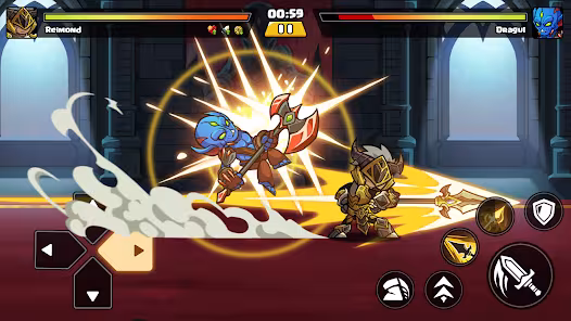 Screenshot 6 for Brawl Fighter Super Warriors Mod APK 0.3.7 Unlimited money Mod Menu