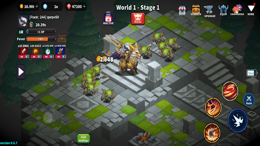 Screenshot 5 for Idle Iron Knight 1.5.1 MOD APK Damage, Experience Multiplier