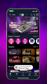 Screenshot 1 for Toffee TV Sports and Drama 4.8.1 APK