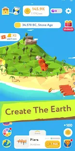 Screenshot 1 for Evolution Idle Tycoon Earth Builder Simulator 2.8.97 Mod money