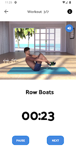 Screenshot 4 for Home Workout Six Pack Abs 6.4 MOD APK Premium Unlocked