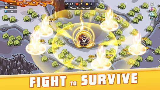Screenshot 5 for Empire Survivor Idle Defense Mod APK 1.0.309 Unlimited money Mod Menu