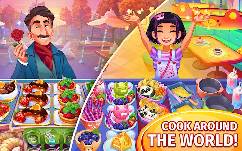 Screenshot 2 for Cooking Craze Restaurant Game 1.99.2 MOD APK Free shopping