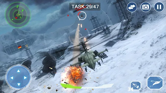 Screenshot 1 for Air Force Lords Free Mobile Gunship Battle Game 1.1.3 MOD APK
