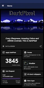 Screenshot 7 for DARK PIXEL ICON PACK 7.5 Patched