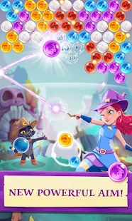 Screenshot 1 for Bubble Witch 3 Saga 4.5.5 APK + MOD Unlimited Boosters + Gift