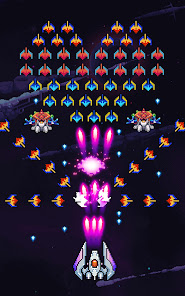Screenshot 1 for Falcon Classic Space Invaders Mod APK 100.54 Remove ads, Mod speed